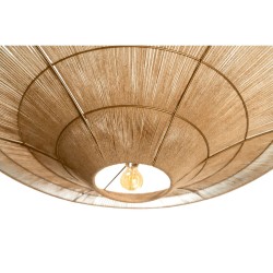 Ceiling Light Romimex Natural Jute Iron 115 x 22 x 115 cm