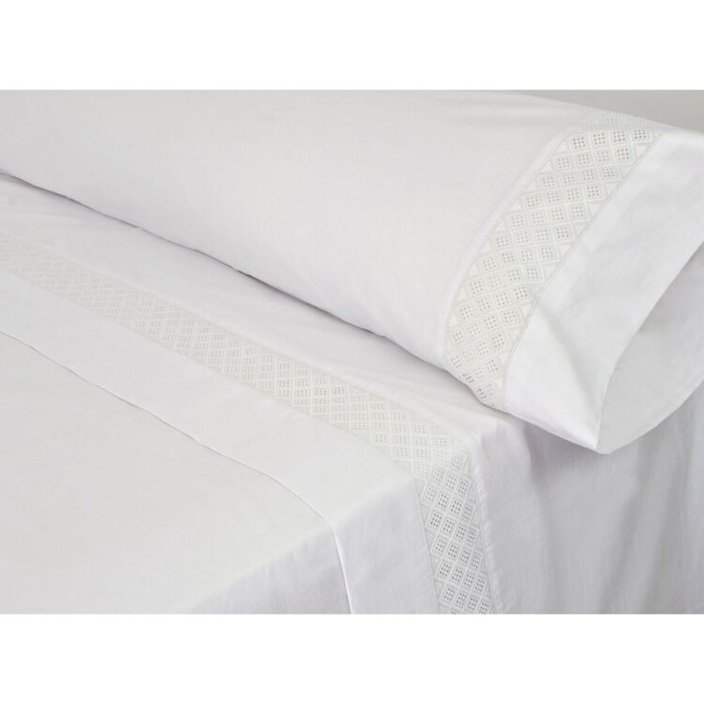 Jeu de draps Pierre Cardin ELISA Blanc Lit king size