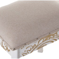 Coiffeuse avec Banc Alexandra House Living Blanc 2 Pièces