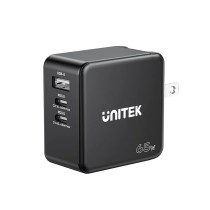 Chargeur mural Unitek P1117B Noir 65 W (1 Unité)