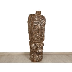 Sculpture Romimex Naturel Bois de Java 30 x 150 x 25 cm Tribal