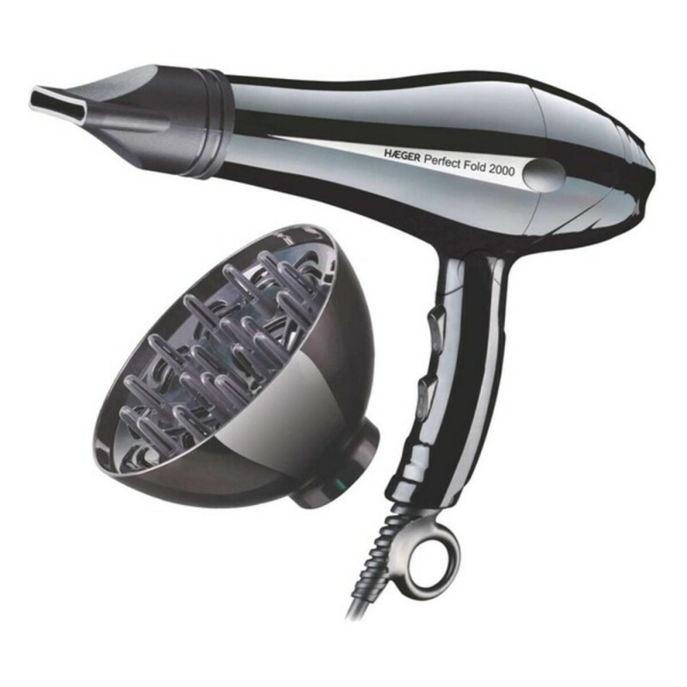 Sèche-cheveux Haeger 2000W 2000 W Noir