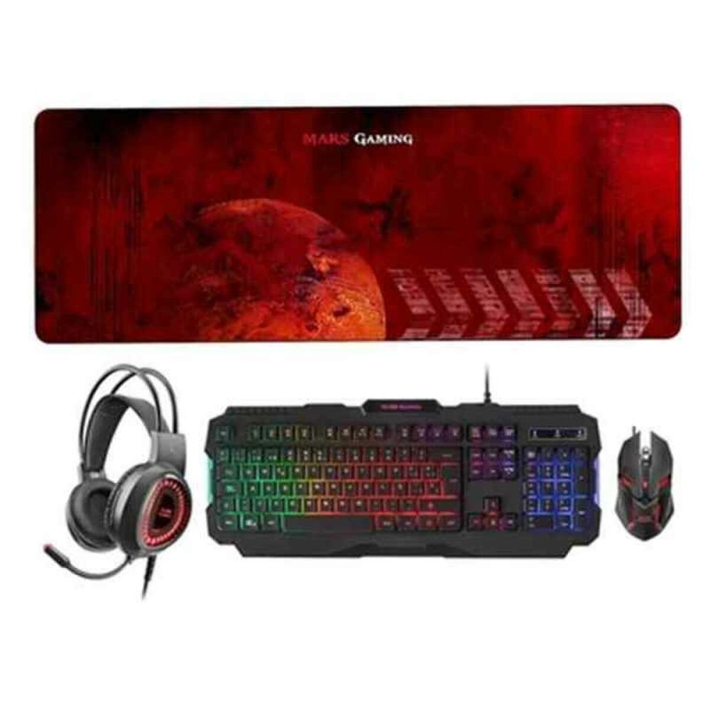 clavier et souris Mars Gaming MCPRGB2ES (ES)