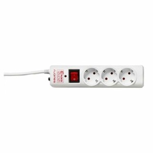 Schuko 3-socket plugboard with power switch Salicru 680BA000001 (1,5 m)