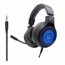 Gaming Headset mit Mikrofon Ewent PL3322 Schwarz/Blau