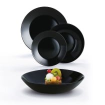 Dinnerware Set Arcopal Zelie Black 12 Pieces