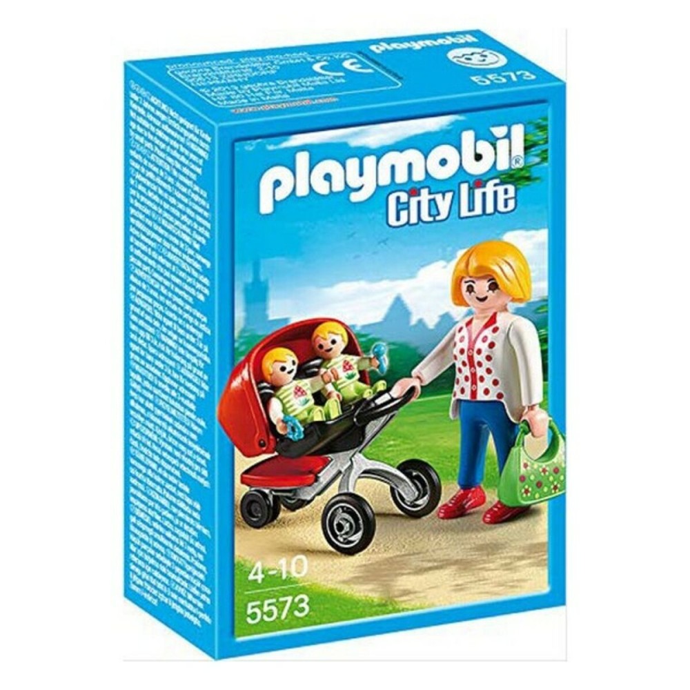 Playset City Life Mama With Twin Cart Playmobil 5573