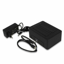 Dual Dock Station Ewent AAACET0186 Dual 2.5"-3.5" USB 3.1 ABS Black