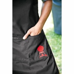 Apron with Pocket Weber 6474 Black Cotton