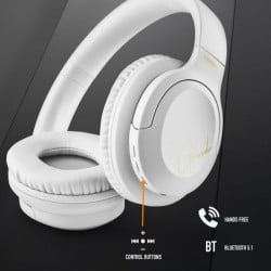 Casques Bluetooth avec Microphone NGS Blanc