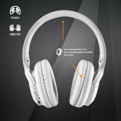 Casques Bluetooth avec Microphone NGS Blanc