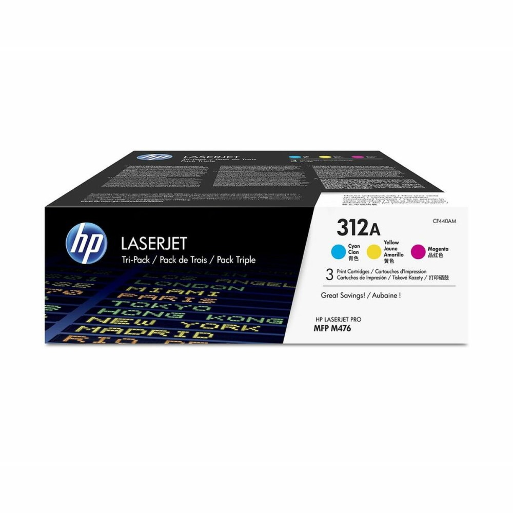 Toner HP CF440AM Zyanblau/Magenta/Gelb (3 Stück)