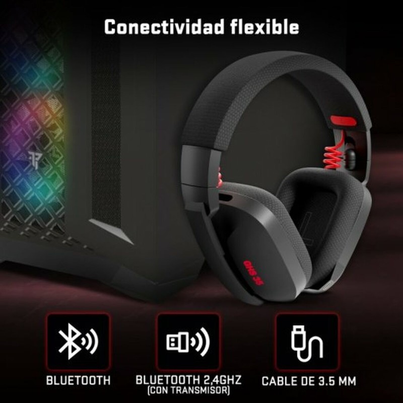 Headphones with Microphone Tempest Black