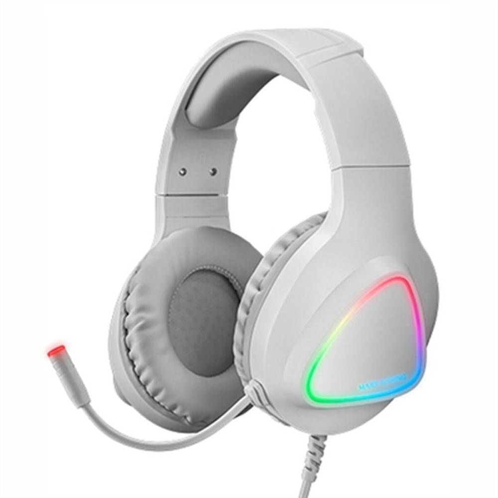 Casque avec Microphone Gaming Mars Gaming MH222 Blanc