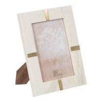 Photo frame Cream Golden Resin Copper 13 x 18 cm 17,5 x 1,5 x 22 cm