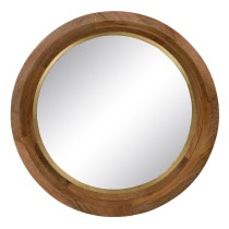 Wall mirror Golden Natural 90 x 7,5 x 90 cm