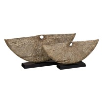 Decorative Figure Brown Black Aluminium 62 x 11 x 27,3 cm