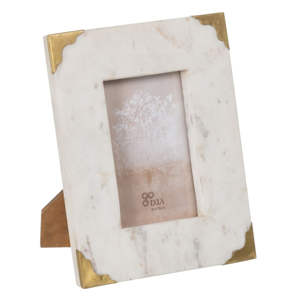 Photo frame White Golden Copper Marble 10 x 15 cm 19 x 1,5 x 24 cm