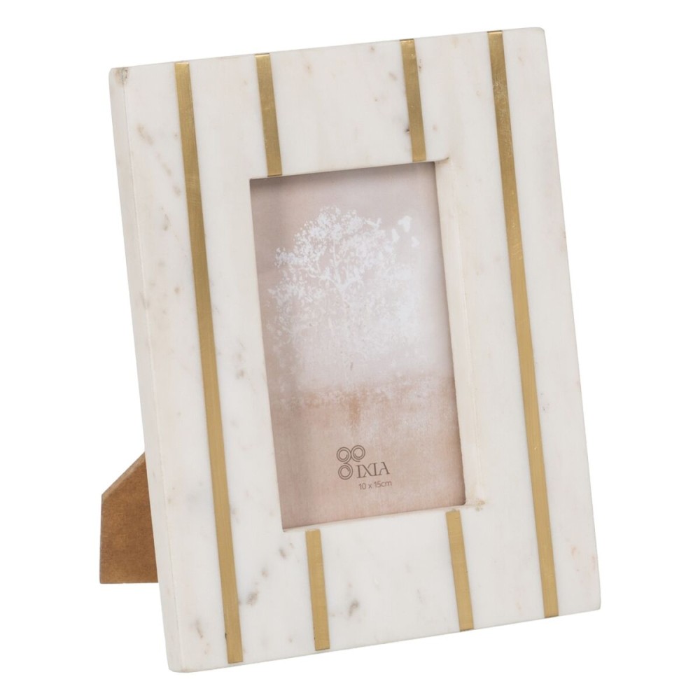 Photo frame White Golden Copper Marble 10 x 15 cm 19 x 1,5 x 24 cm