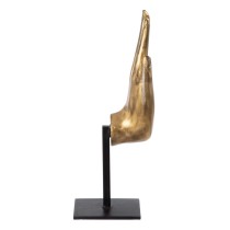 Deko-Figur Schwarz Gold Holz 10 x 12 x 30 cm