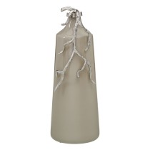 Bottle Beige Silver Aluminium Crystal 20 x 11 x 53 cm Decorative