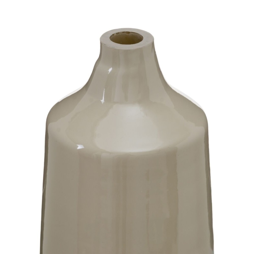 Bottle Beige Silver Aluminium Crystal 20 x 11 x 53 cm Decorative