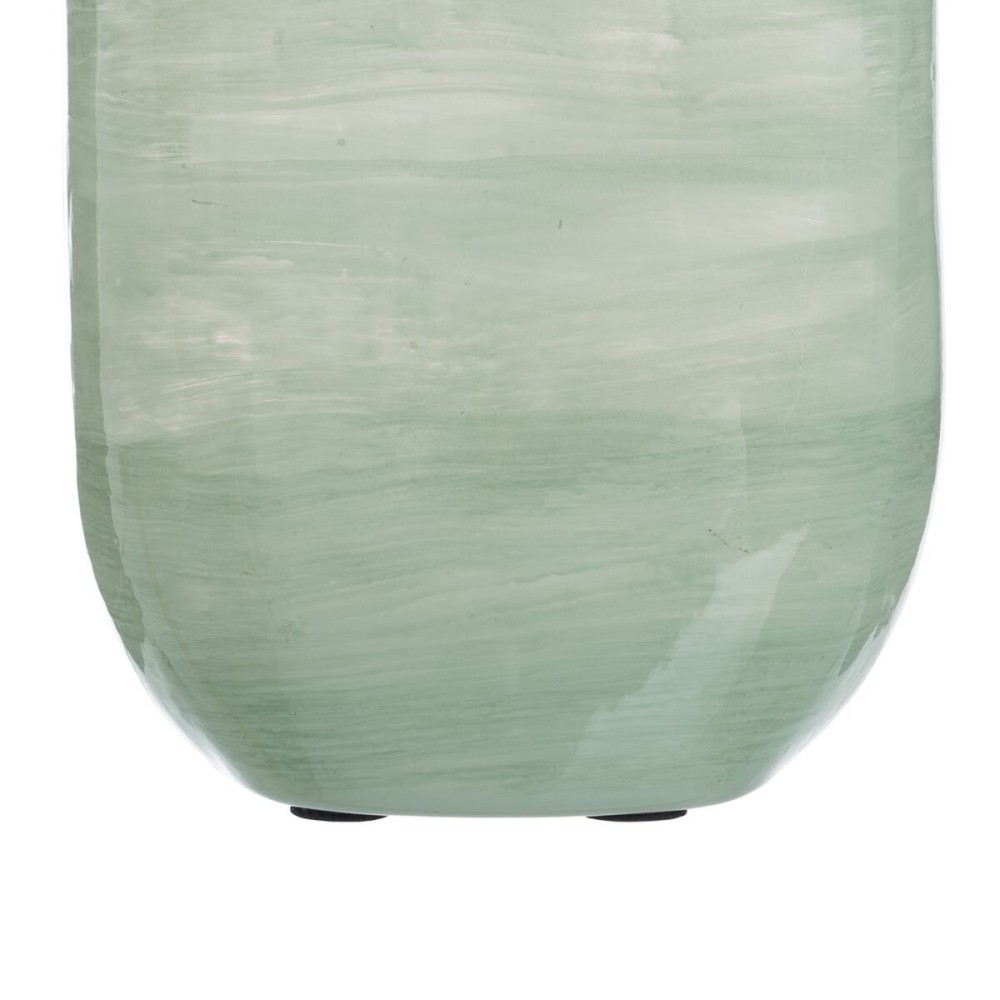 Bouteille Vert Argenté Aluminium Verre 16 x 9 x 54 cm Décorative