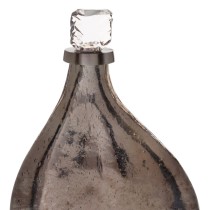 Flasche Silberfarben Aluminium Kristall 23 x 9 x 43 cm Deko