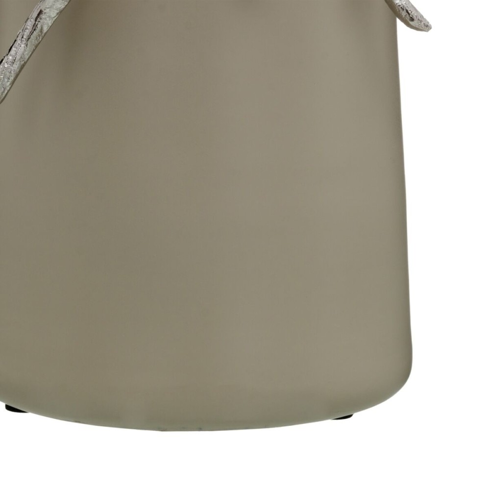 Flasche Beige Silberfarben Aluminium Kristall 17 x 16 x 44 cm Deko