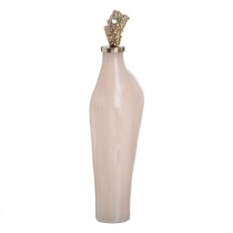 Flasche Creme Gold Aluminium Kristall 13 x 10 x 47 cm Deko