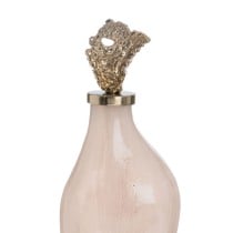 Flasche Creme Gold Aluminium Kristall 13 x 10 x 47 cm Deko