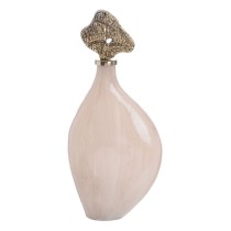 Flasche Creme Gold Aluminium Kristall 23 x 10 x 51 cm Deko