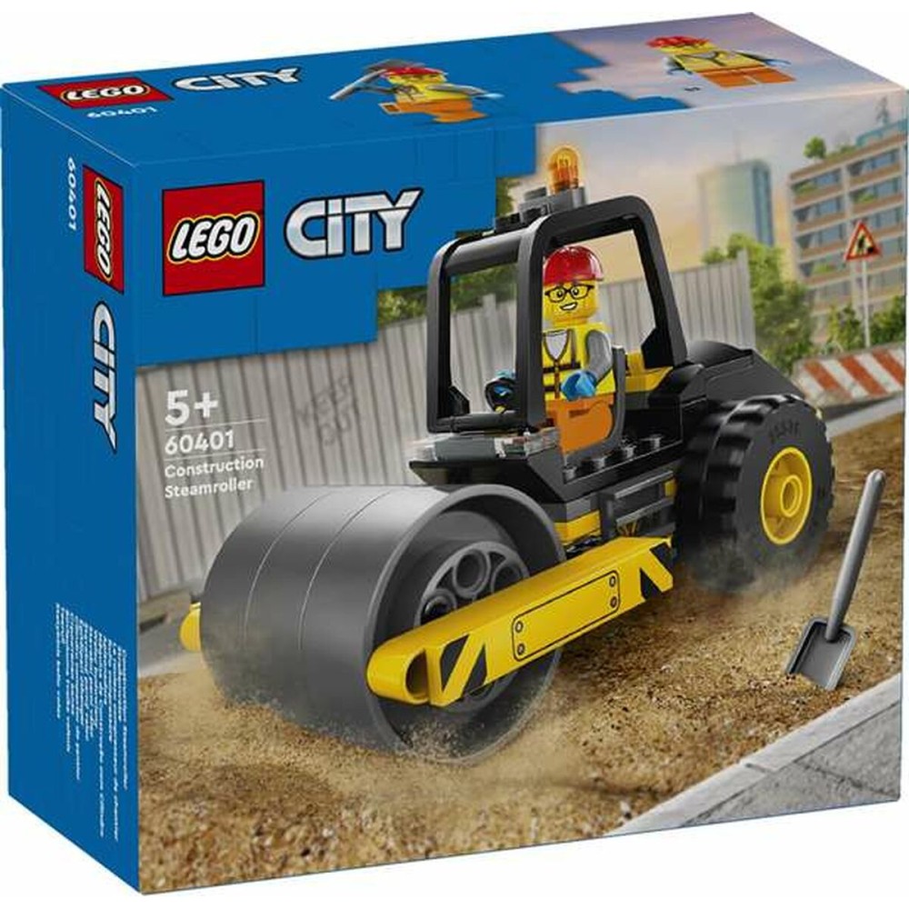 Set de construction Lego 60401 - Construction Steamroller 78 Pièces