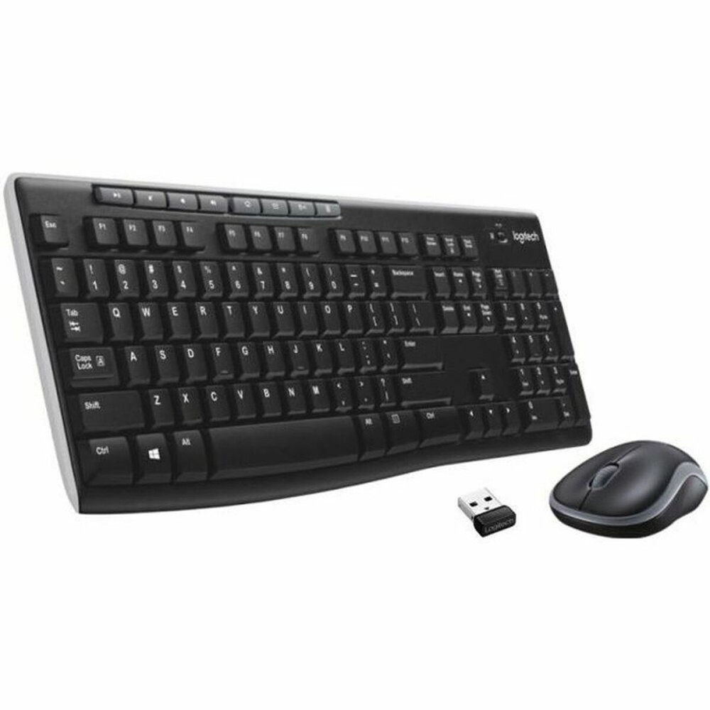 Clavier et souris sans fil Logitech MK270 Français Noir AZERTY