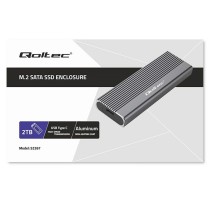 Externe Box Qoltec 52267 Grau