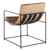 Sessel Braun Schwarz 58 x 68 x 75 cm