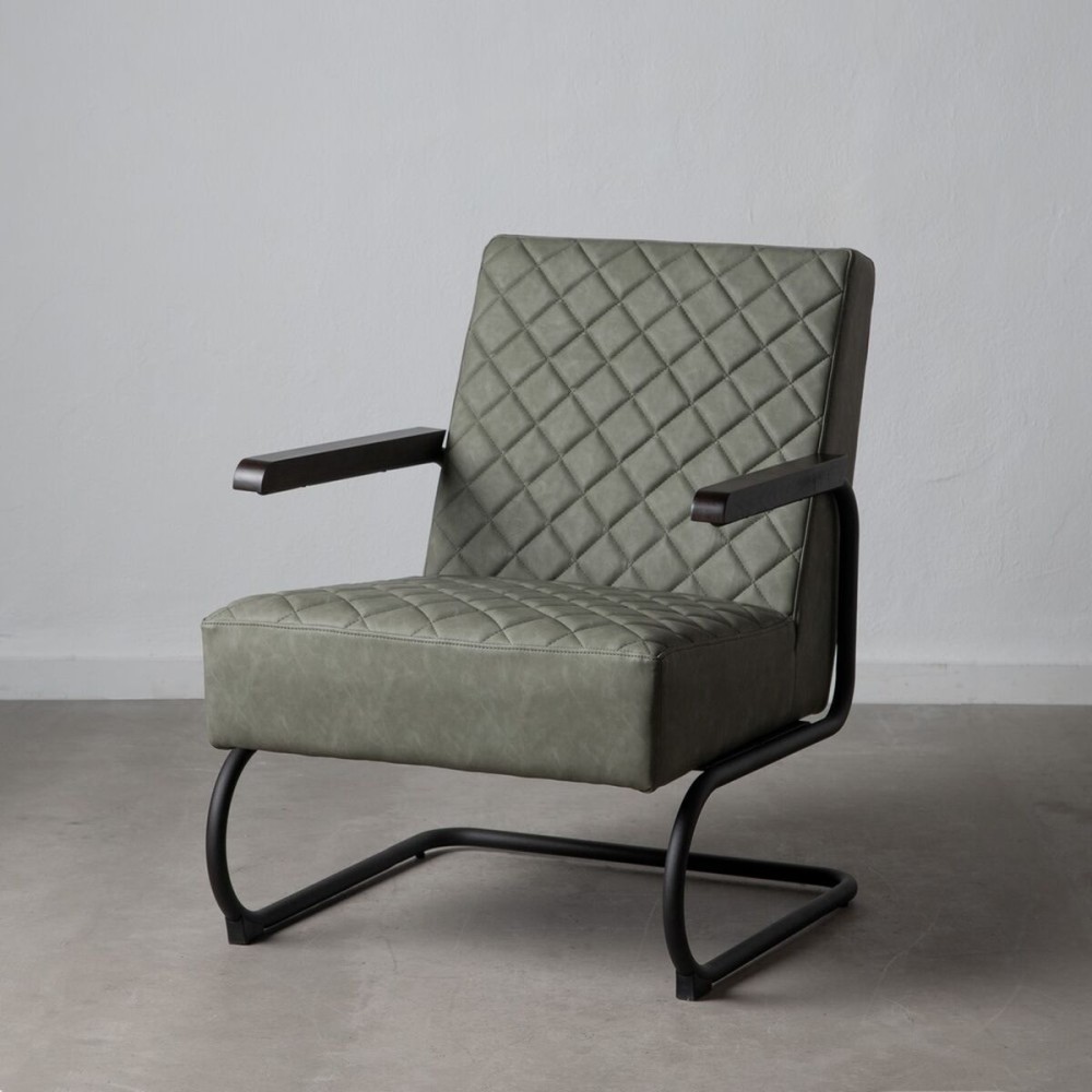 Armchair Black Green 61 x 70 x 85 cm