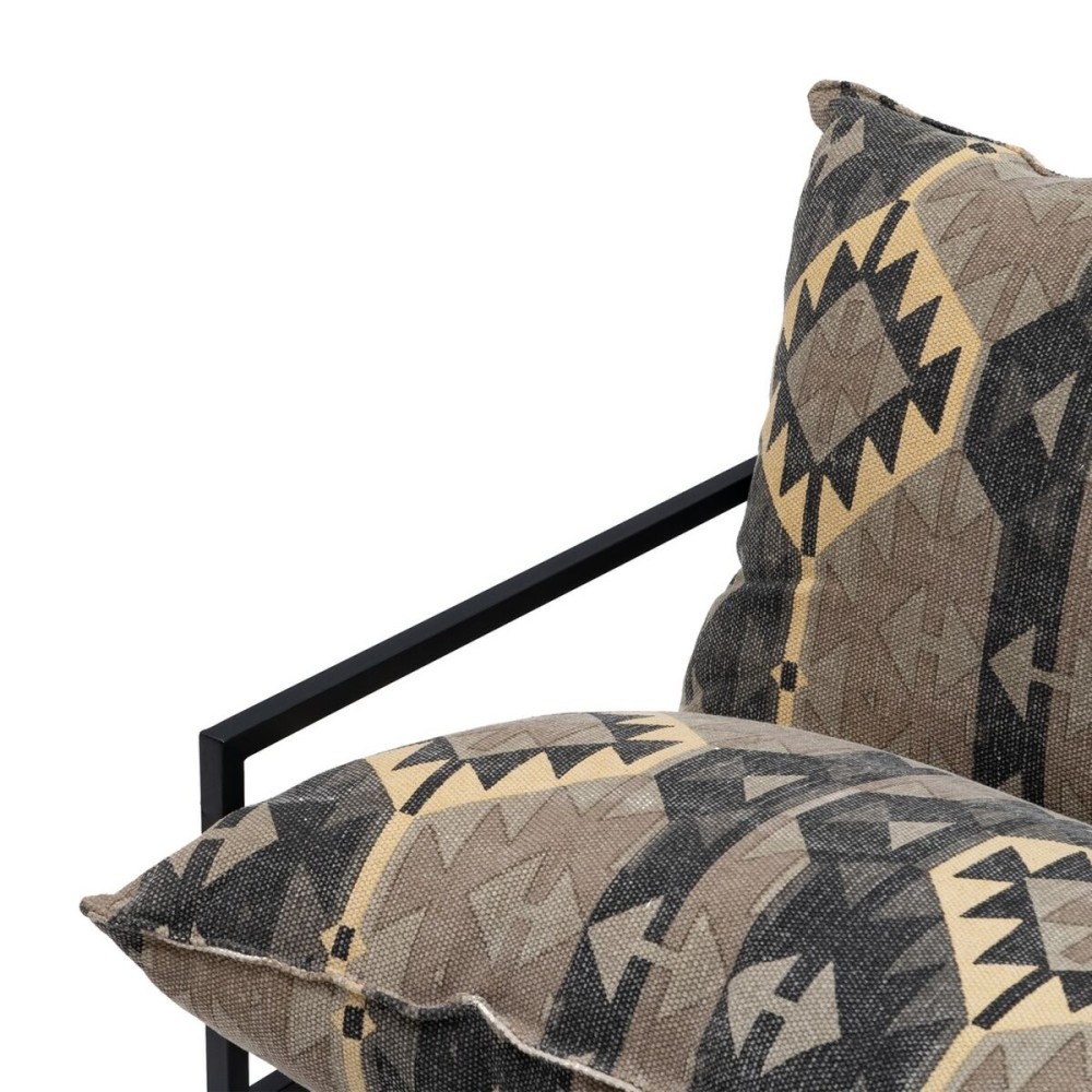 Armchair Black Taupe 70 x 84 x 86 cm