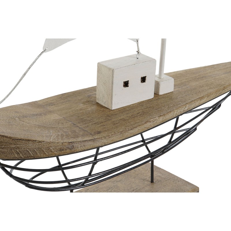 Deko-Figur Home ESPRIT Weiß natürlich Segelboot Matrose Antiker Finish 54 x 15 x 61,5 cm