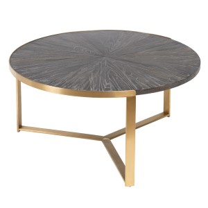 Table Basse Doré Brun foncé 90 x 90 x 45 cm