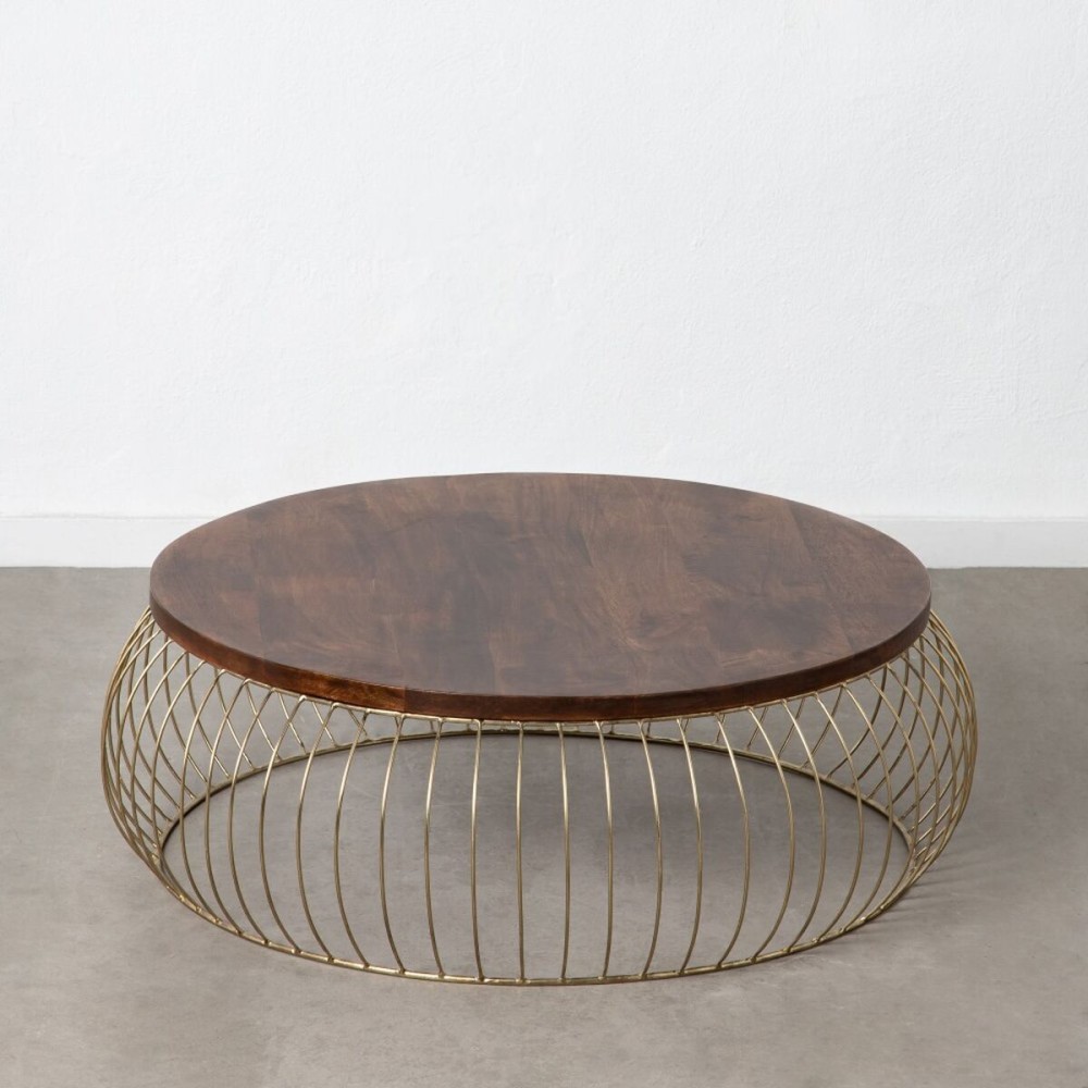 Centre Table Golden Natural 103 x 103 x 33 cm