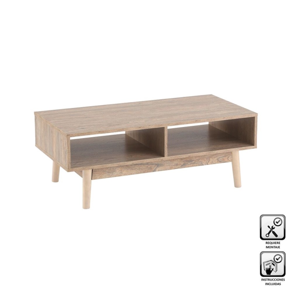 Table Basse Naturel 100 x 50 x 37,5 cm