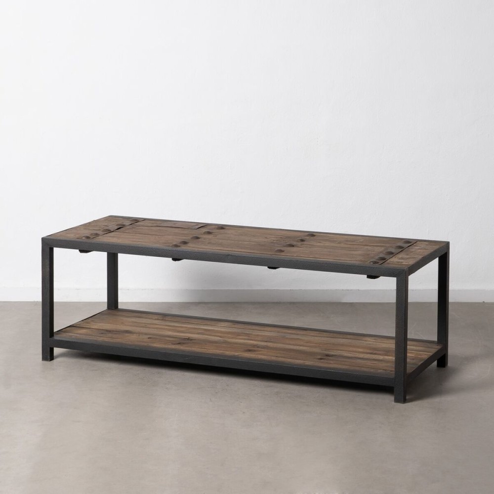 Table Basse Noir Naturel 165 x 64 x 55 cm