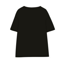 Damen Kurzarm-T-Shirt Snoopy Schwarz