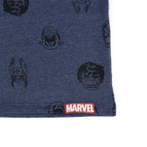 Herren Kurzarm-T-Shirt Marvel Dunkelblau Erwachsene