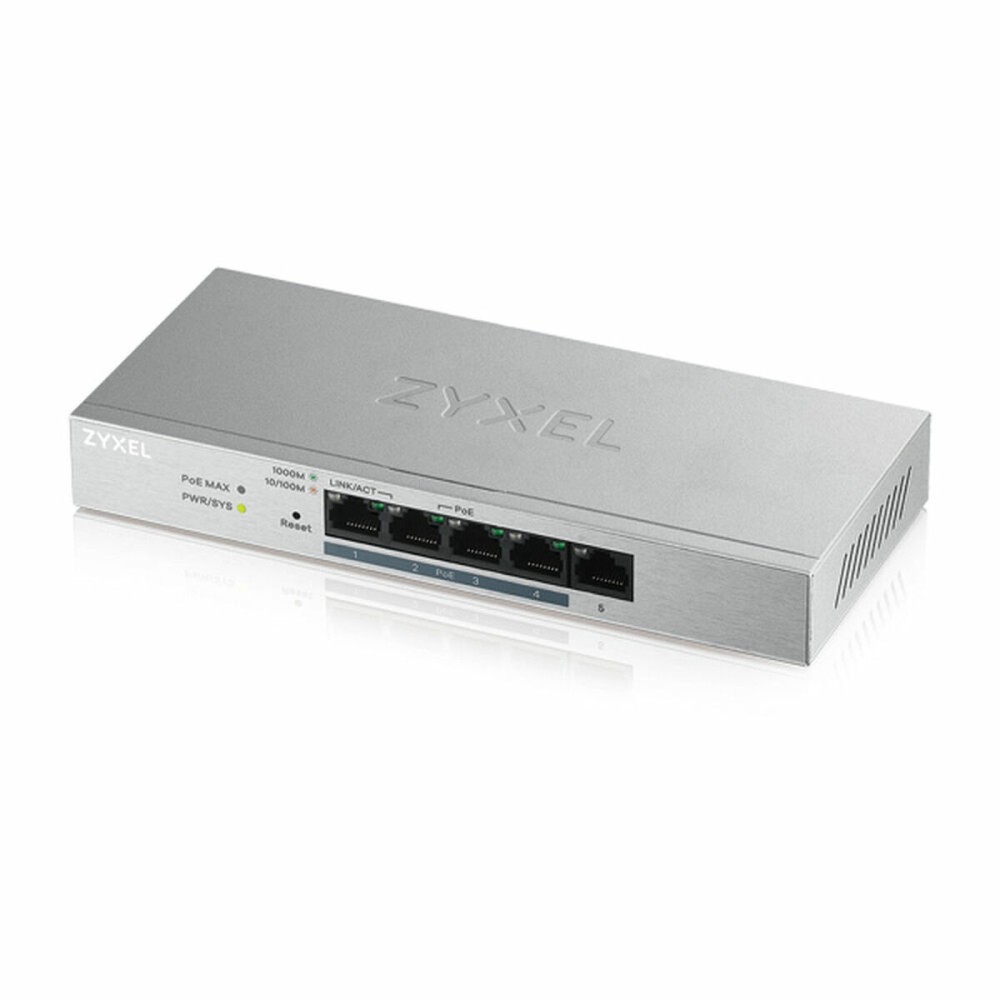 Switch ZyXEL GS1200-5HPV2-EU0101F RJ-45 PoE Grau