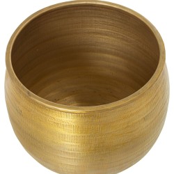 Set of Planters Alexandra House Living Golden Aluminium (3 Pieces)