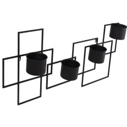 Planter Alexandra House Living Black Metal 91 x 11 x 40 cm Pendant