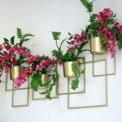 Planter Alexandra House Living Golden Metal 9 x 91 x 40 cm Pendant