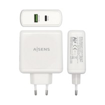 Chargeur Voiture Mur Aisens ASCH-2PD30QC-W Blanc 48 W USB-C (1 Unité)